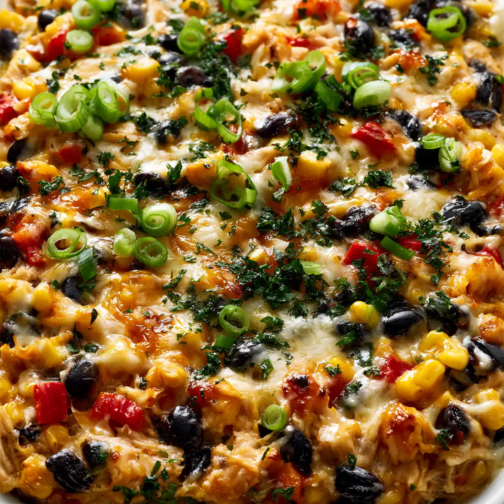 Easy Chicken Burrito Casserole