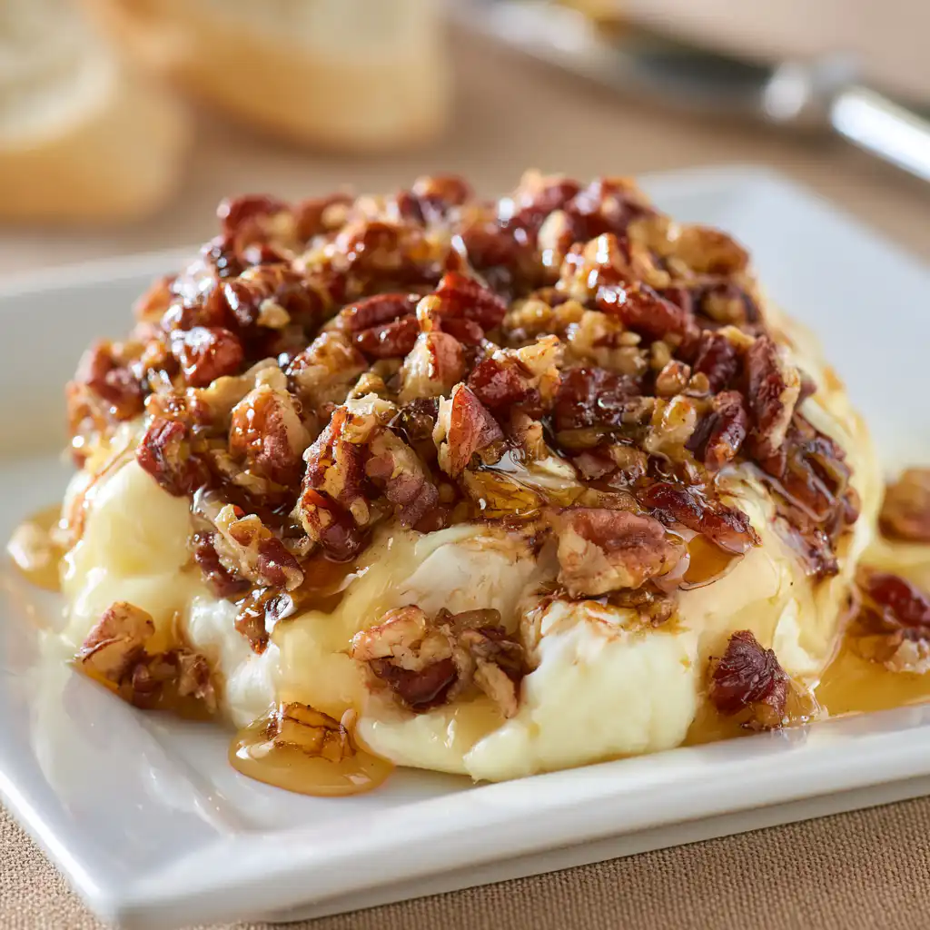 Maple Pecan Baked Brie - step by step