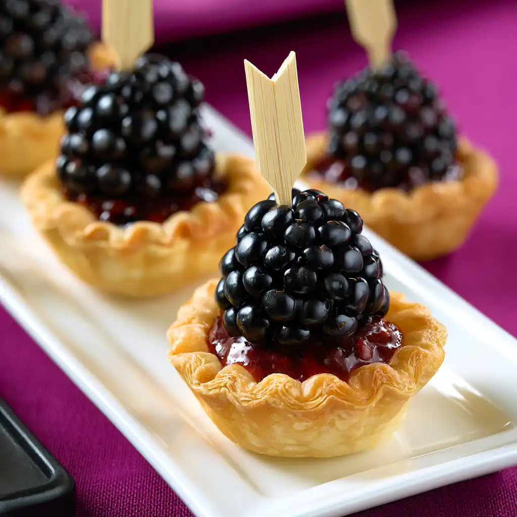 Blackberry Brie Bites - step by step