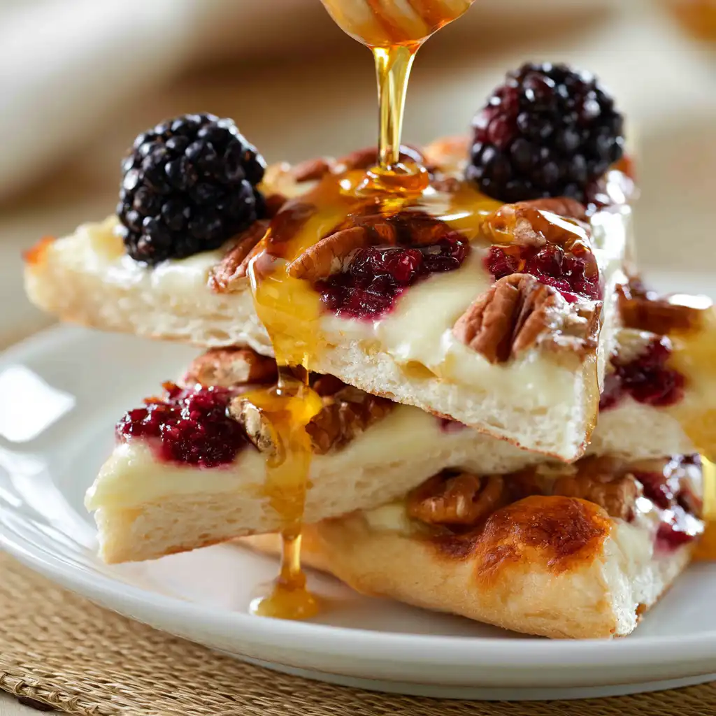 Blackberry Brie Pizza - step by step