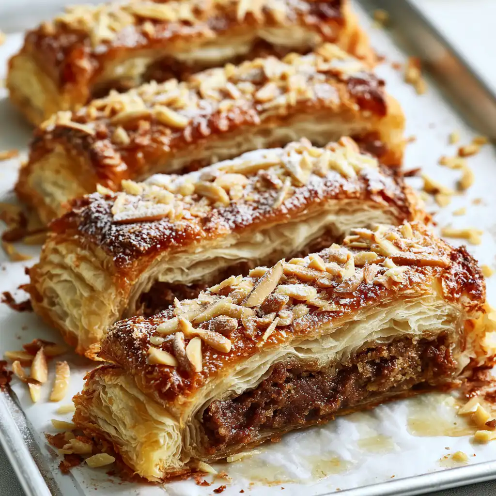 Easy Almond Puff Pastry - step by step