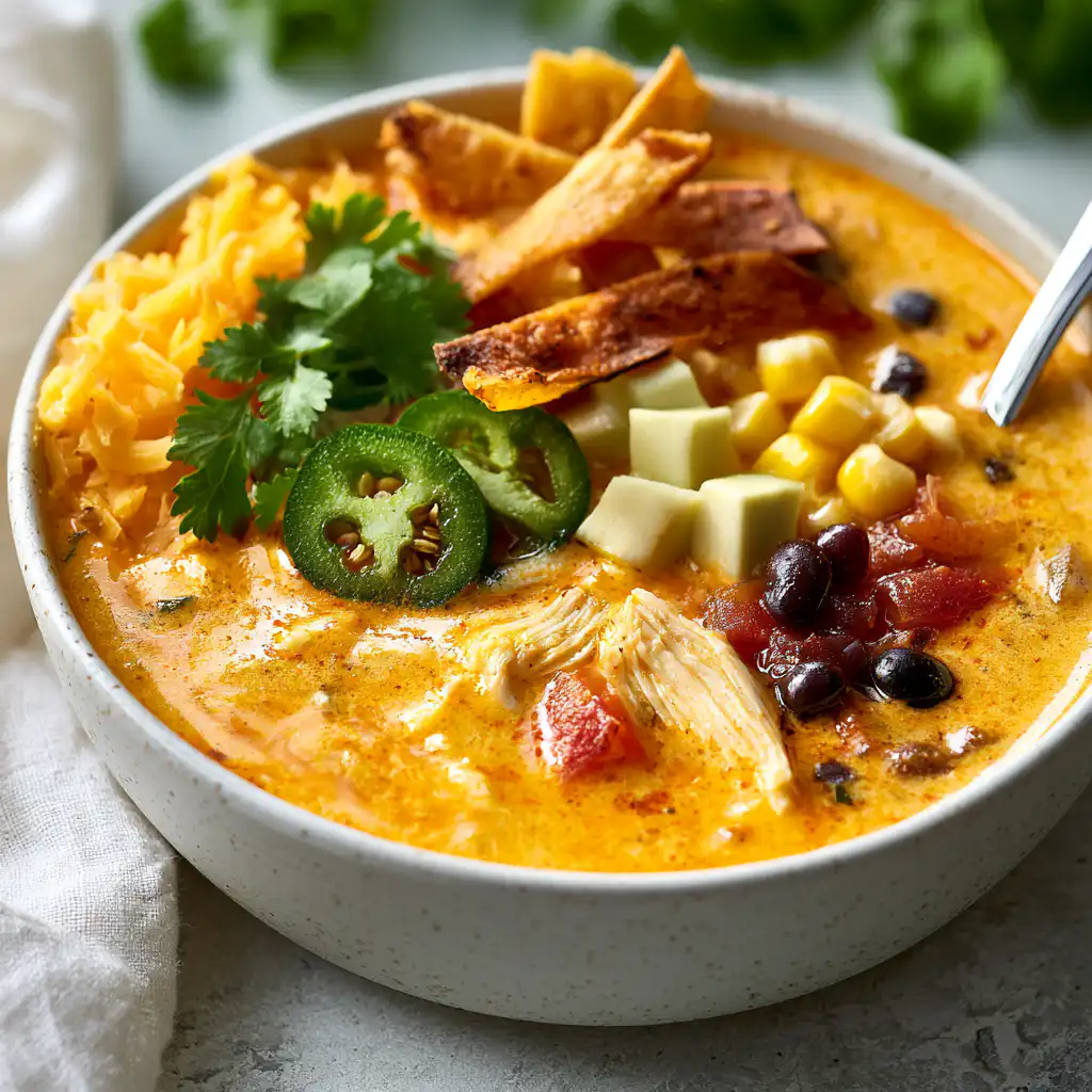 Creamy Chicken Tortilla Soup