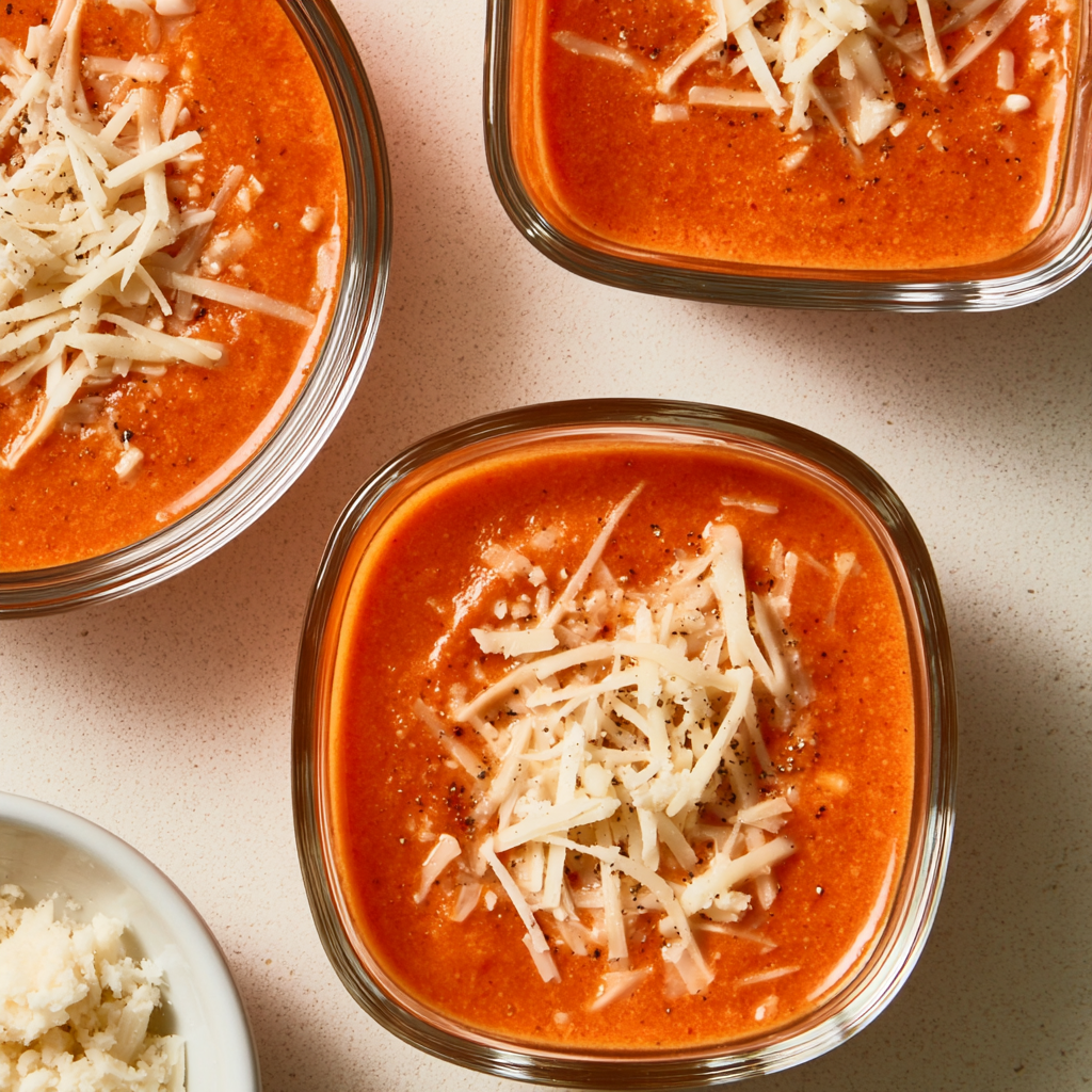 High Protein Tomato Soup - step by step