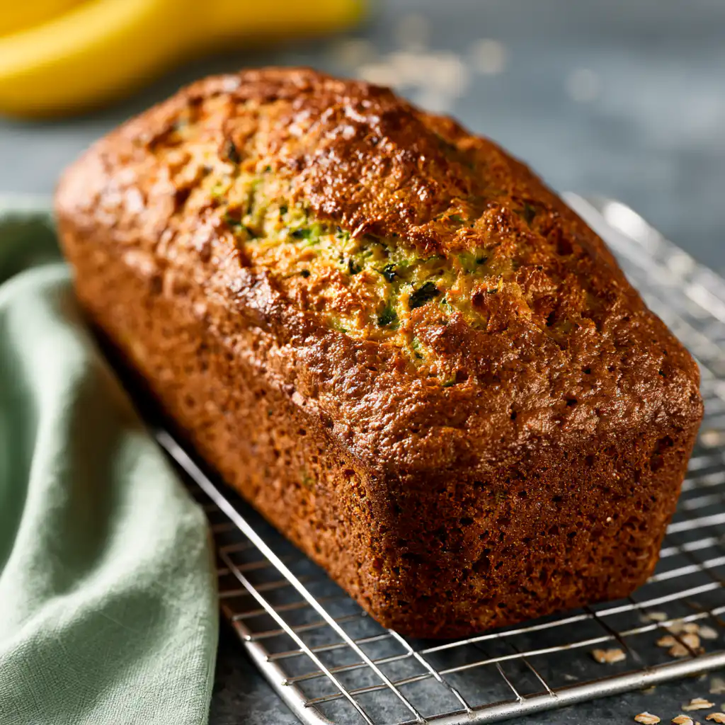 Simple Whole Wheat Banana Zucchini Bread - step by step
