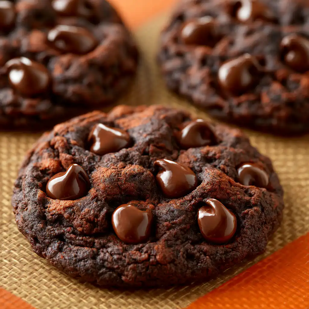 Easy Chocolate Chocolate Chip Cookies - step by step