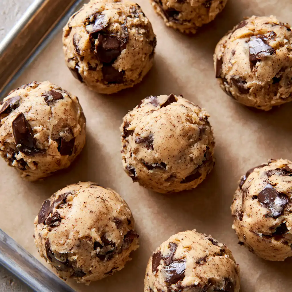Espresso Chocolate Chip Cookies - step by step