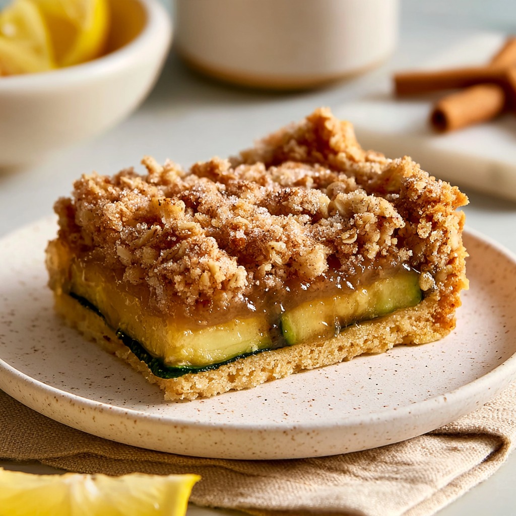 Golden Zucchini Cobbler Bars - step by step