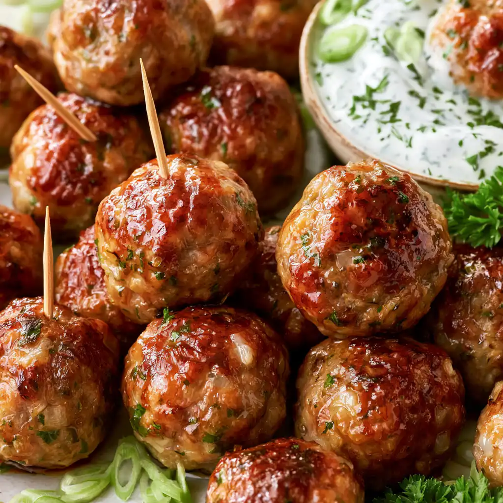 Healthy Broccoli Cheddar Turkey Meatballs