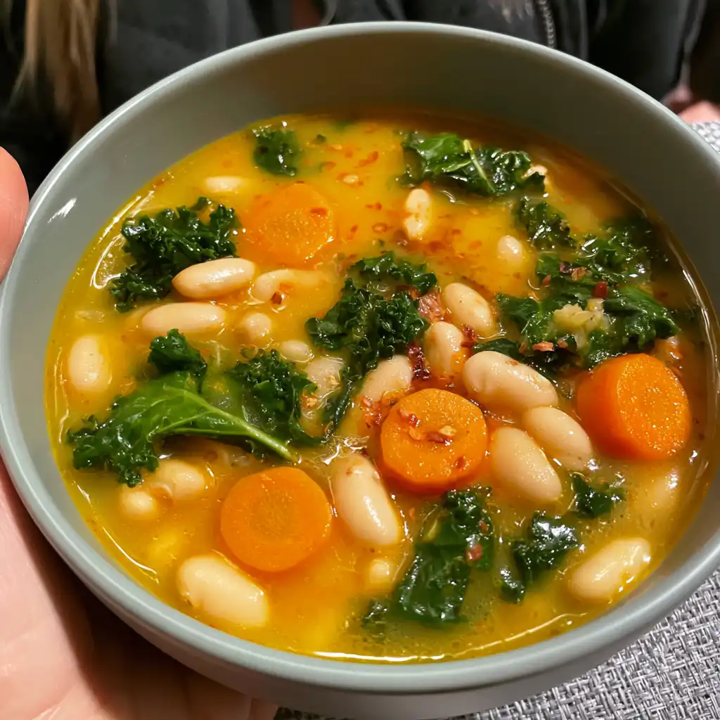 Easy Tuscan White Bean Soup - step by step