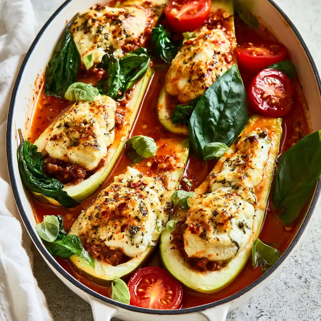 Stuffed Zucchini Boats Recipe
