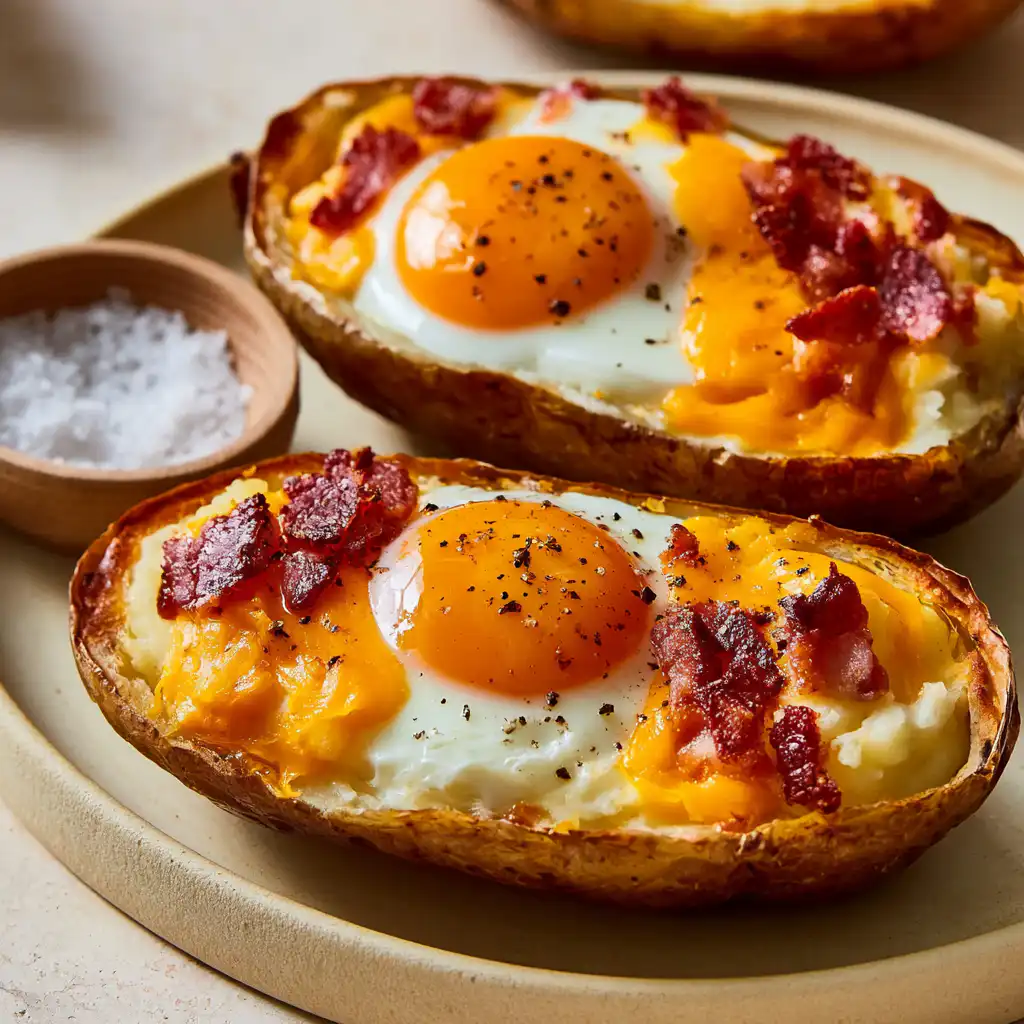 Twice Baked Breakfast Potatoes - step by step